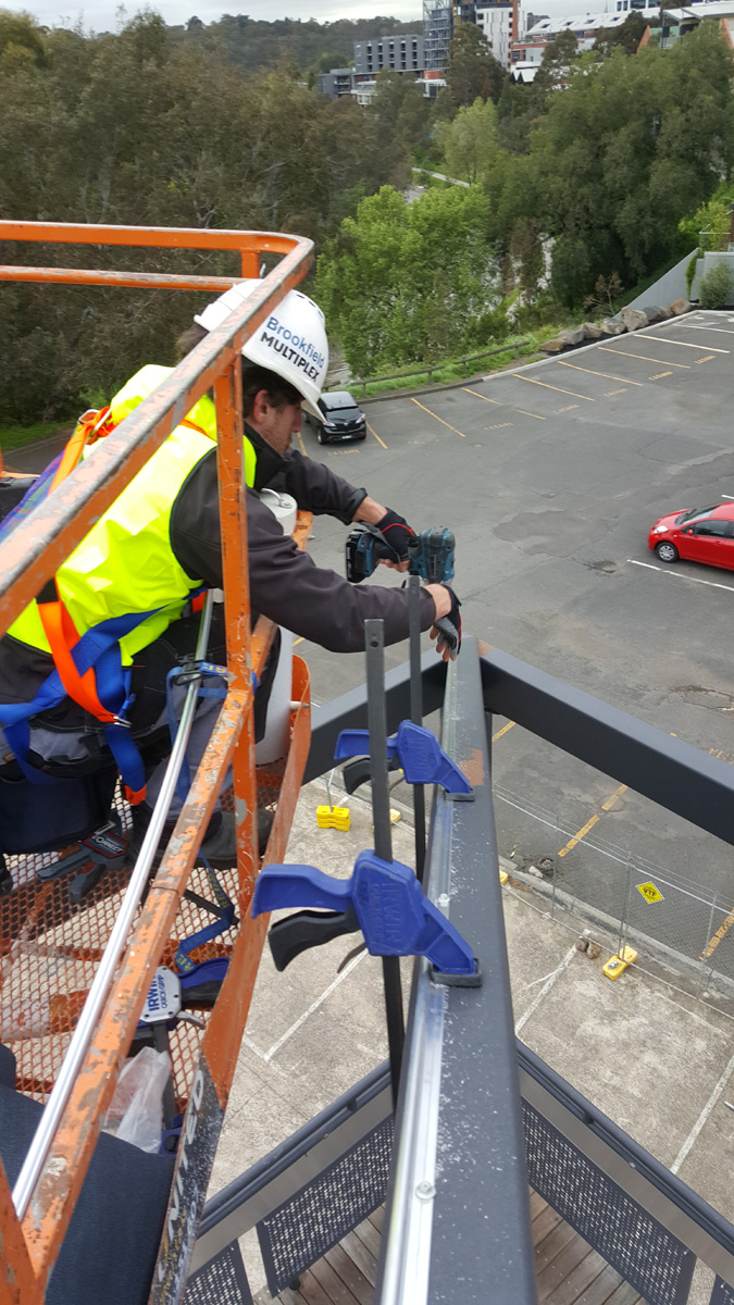 Balcony Shade Sails – AEU Building