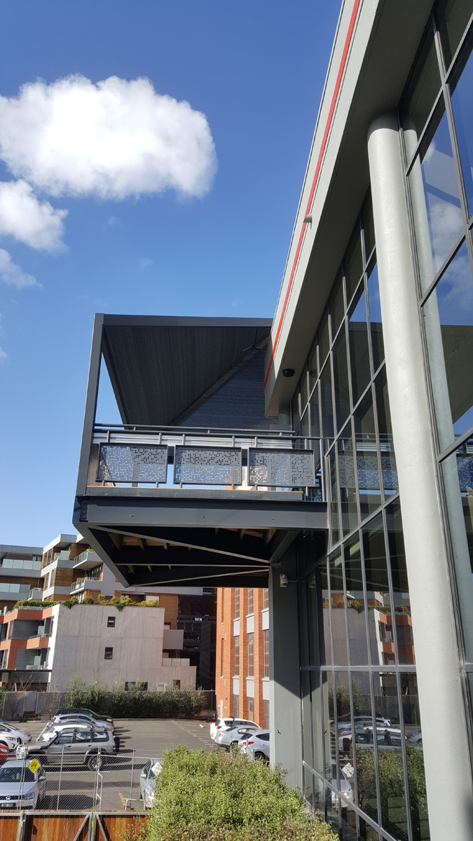 Balcony Shade Sails – AEU Building