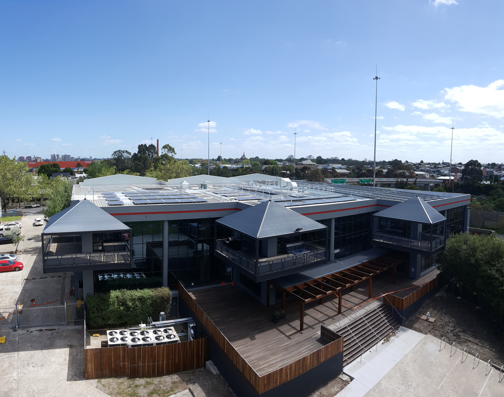 Balcony Shade Sails – AEU Building