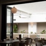 Thumbnail of Louvre roof shading the games room terrace at Chipping Norton Hotel, Sydney South West