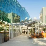 Thumbnail of Outdoor dining area under the retractable roof at Good Nature Hotel
