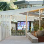 Thumbnail of White aluminium blade detail on the Good Nature Hotel shade structure